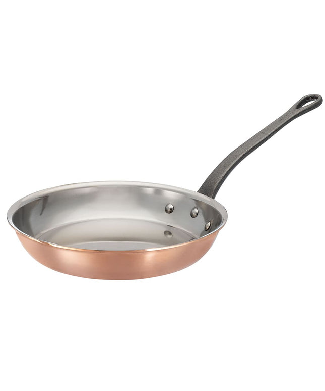 Chảo Rán Đồng Matfer Bourgeat 369024 24.1 cm Tay Cầm Kim Loại Đặc