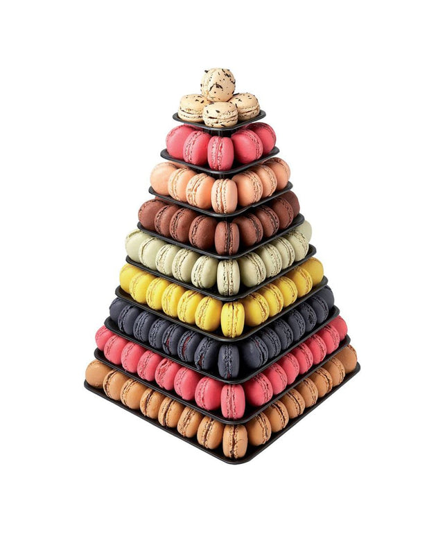 Tháp Trưng Bày Macaron Matfer Bourgeat 681590 9 Tầng 30.5 cm x 44 cm Nhựa Trong