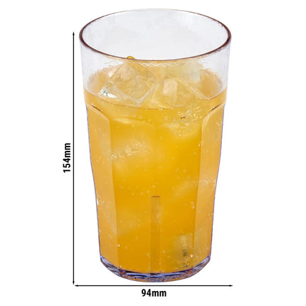 (36 pieces) CAMBRO | Tumbler Laguna – Clear – BPA-free SAN Plastic – Stackable – 650 ml