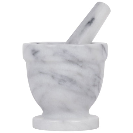 Bộ cối và chày đá cẩm thạch trắng Thunder Group 10 cm