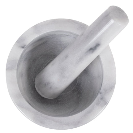 Bộ cối và chày đá cẩm thạch trắng Thunder Group 10 cm