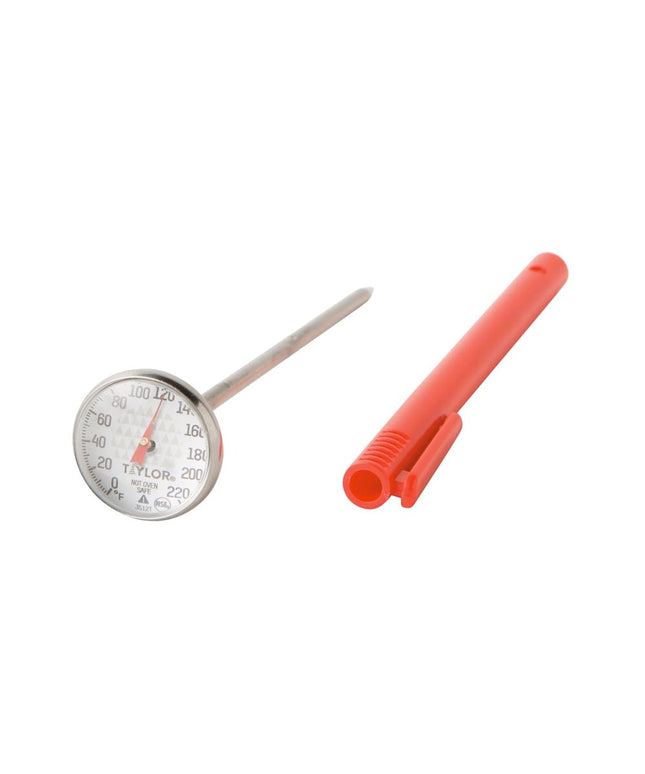 Nhiệt Kế Kim Taylor 3512FS Mặt Đồng Hồ 2.5 cm Cán 11.4 cm 0 Đến 220 Độ F