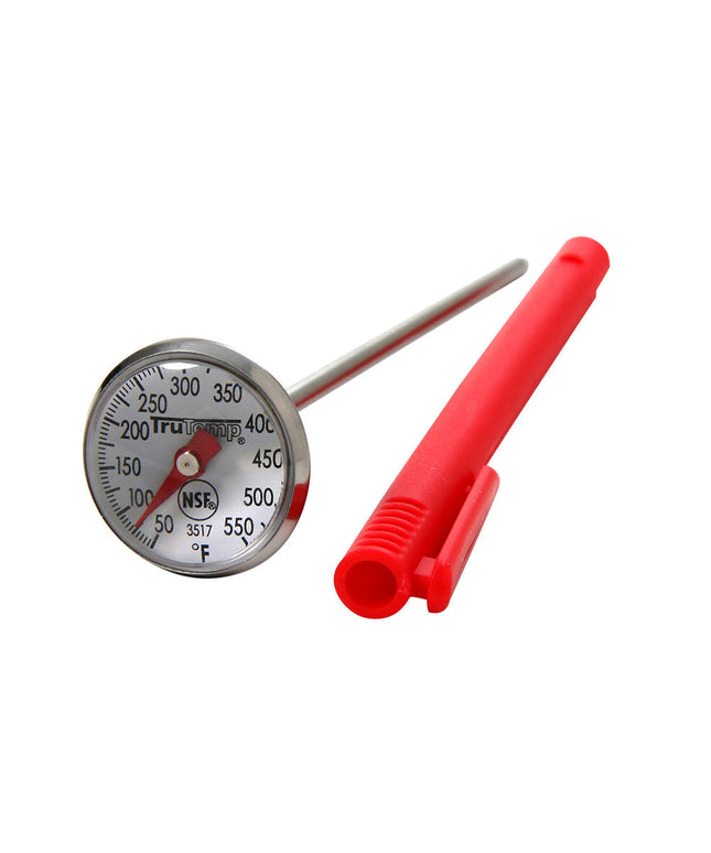 Nhiệt Kế Đọc Tức Thì Taylor 3517 Mặt Đồng Hồ 2.5 cm Thân 11.4 cm, 50 Đến 550 Độ F