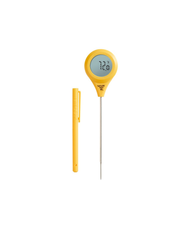 Taylor 5302142 Nhiệt Kế Điện Tử Màn Hình Xoay - Màu Vàng