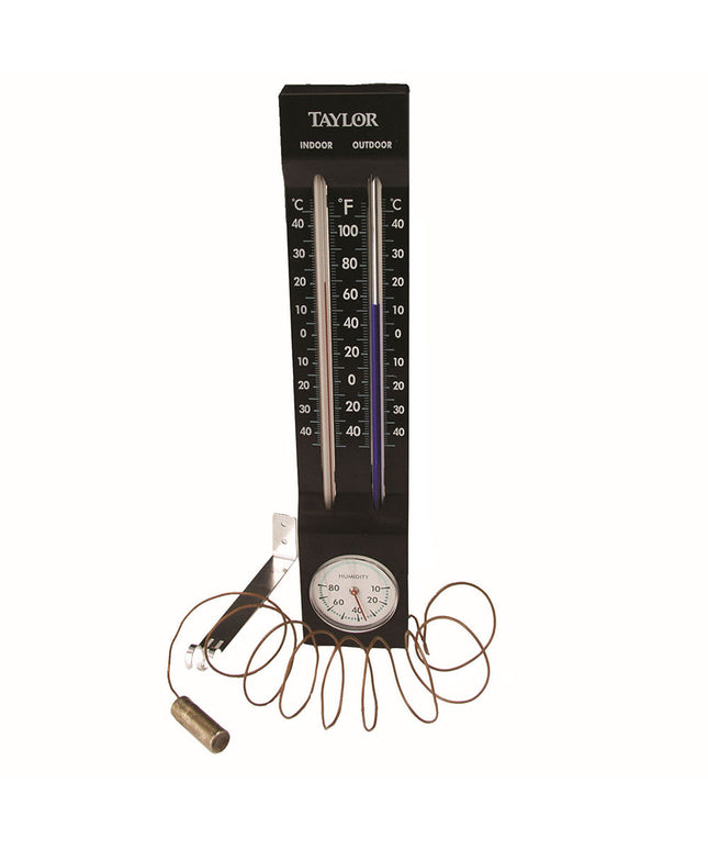 Nhiệt Kế Trong Nhà Ngoài Trời Taylor 5329 Chữ In Lớn Thiết Kế TempGraph