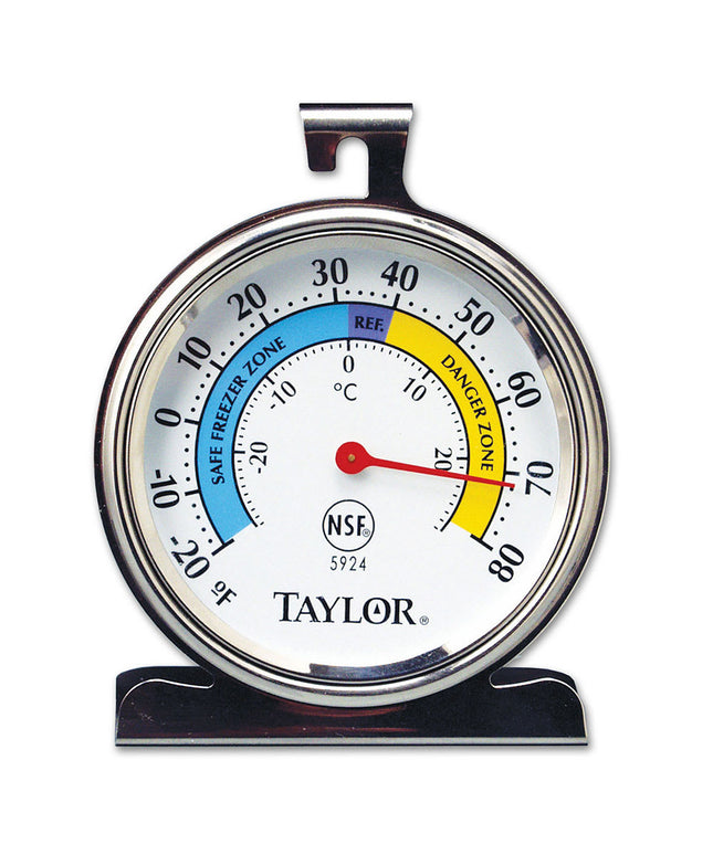 Nhiệt Kế Tủ Lạnh Tủ Đông Taylor 5924 Mặt 8.3 cm Inox