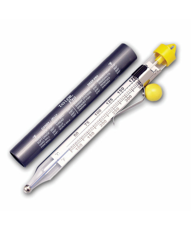Nhiệt Kế Kẹo Chiên Ngập Dầu Taylor 5978N 100-400°F Ống Thủy Tinh