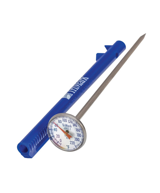 Nhiệt Kế An Toàn Thực Phẩm Taylor 6092NBLBC 2.5 cm Thân 12.7 cm - 0 Đến 220°F, Màu Xanh