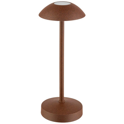 (4 pcs) LED Table Lamp - GGM Gastro ALVA MICRO - Rechargeable - Cordless - 3-step dimmable - Ø80mm - Grid - with Charging Dock