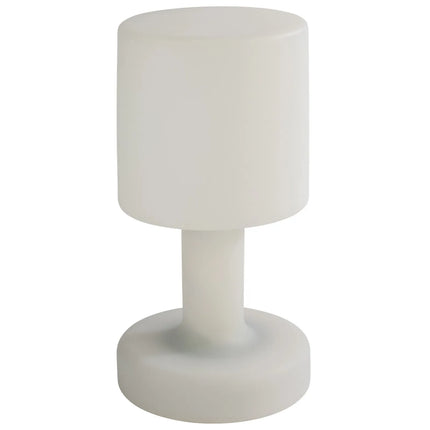 (4 pcs) LED Table Lamp - GGM Gastro FINN MINI - Rechargeable - Cordless - 3-step dimmable - Ø120mm - White - with Charging Dock