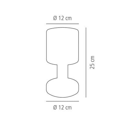 (4 pcs) LED Table Lamp - GGM Gastro FINN MINI - Rechargeable - Cordless - 3-step dimmable - Ø120mm - White - with Charging Dock