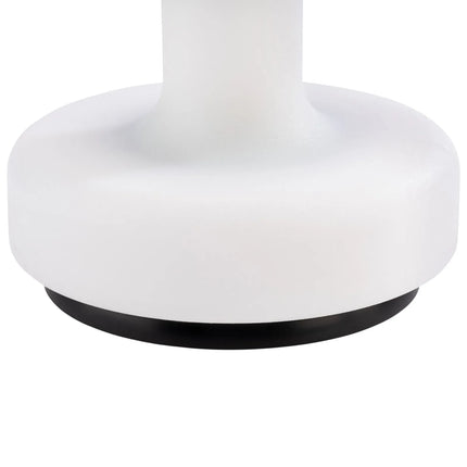 (4 pcs) LED Table Lamp - GGM Gastro FINN MINI - Rechargeable - Cordless - 3-step dimmable - Ø120mm - White - with Charging Dock