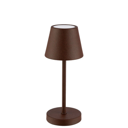 (4 pcs) LED Table Lamp - GGM Gastro MERLE MICRO - Rechargeable - Cordless - 3-step dimmable - Ø80mm - Grid - with Charging Dock