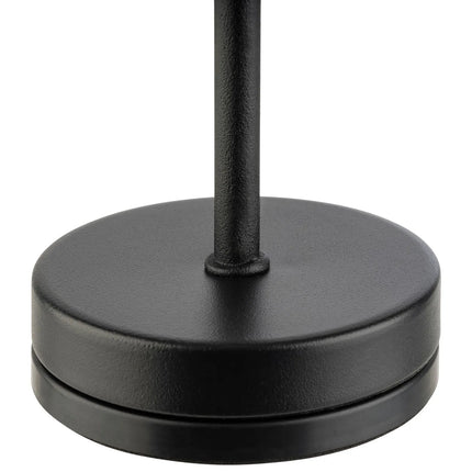 (4 pcs) LED Table Lamp - GGM Gastro MERLE MICRO - Rechargeable - Cordless - 3-step dimmable - Ø80mm - Black - with Charging Dock