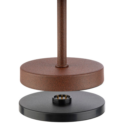 (4 pcs) LED Table Lamp - GGM Gastro MERLE MICRO - Rechargeable - Cordless - 3-step dimmable - Ø80mm - Grid - with Charging Dock
