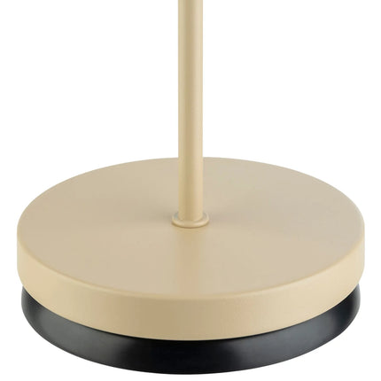(4 pcs) LED Table Lamp - GGM Gastro MERLE MINI - Rechargeable - Cordless - 3-step dimmable - Ø110mm - Sand - with Charging Dock