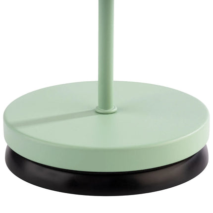 (4 pcs) LED Table Lamp - GGM Gastro MERLE MINI - Rechargeable - Cordless - 3-step dimmable - Ø110mm - Mint - with Charging Dock