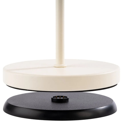 (4 pcs) LED Table Lamp - GGM Gastro MERLE MINI - Rechargeable - Cordless - 3-step dimmable - Ø110mm - Whisper White - with Charging Dock