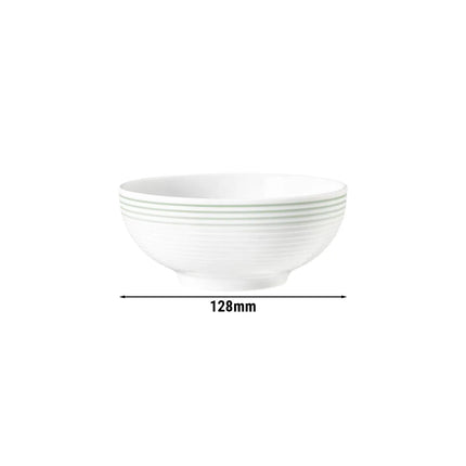 (4 pcs) SELTMANN WEIDEN | BLUES Porcelain Bowls – Ø 13 cm – Sage Green – Dishwasher-Safe