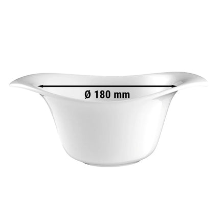 (4 pcs) SELTMANN WEIDEN | Event bowl oval – Savoy – Porcelain – White – 180×122 mm – 0.35 L