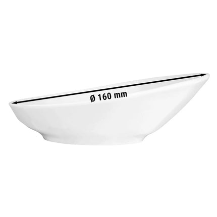 (4 pcs) SELTMANN WEIDEN | Meran Organic Deep Gourmet Bowl – Ø 160 mm – White Porcelain