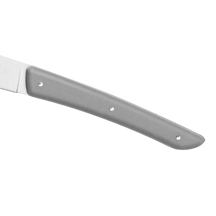(4 pieces) BERKEL | Steak Knife Set – 110 mm Blade - AISI 420C Stainless - Grey Handles
