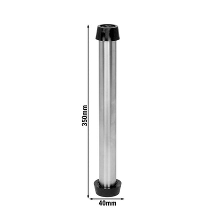(4 pieces) FUCHS | standpipe valve 18/10 stainless steel - combination version - 1-1/4 + 1-1/2 - 270mm