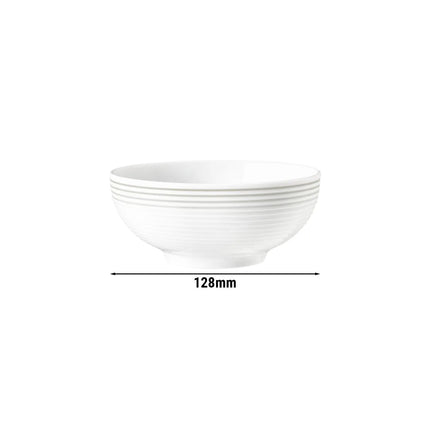 (4 pieces) SELTMANN WEIDEN | Porcelain Bowl – Ø 13 cm - Pearl Grey - Blues - Dishwasher Safe