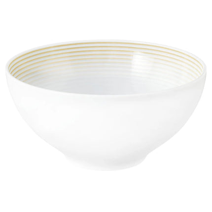 (4 pieces) SELTMANN WEIDEN | Porcelain Round Bowl Ø 155 mm – Sand Beige - Glossy - Blues