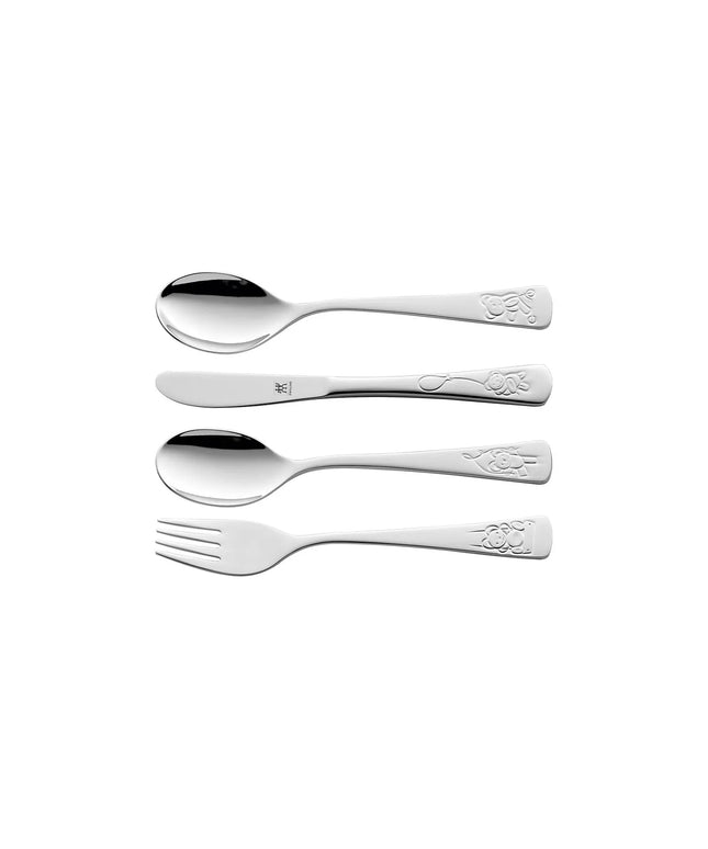 (4 pieces) ZWILLING | Children's Cutlery Set – 18/10 stainless steel - Teddy motif