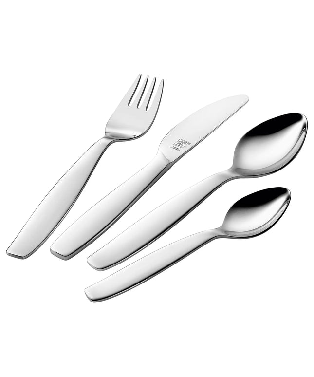 (4 pieces) ZWILLING | PILA Children's Cutlery Set – 18/10 Stainless Steel - Rounded Edges - Age 3+