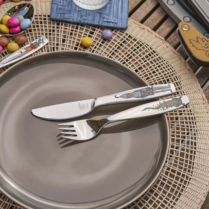 (4 pieces) ZWILLING | Ritter Eckbert Children's Cutlery Set – 18/10 Stainless Steel - Age 3+ - Rounded Edges