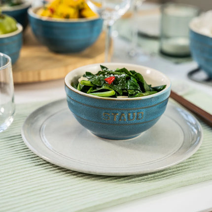 (4) STAUB| Ceramic Bowls Set – Antique Turquoise - Ø 120 mm