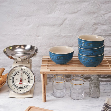(4) STAUB| Ceramic Bowls Set – Antique Turquoise - Ø 140 mm