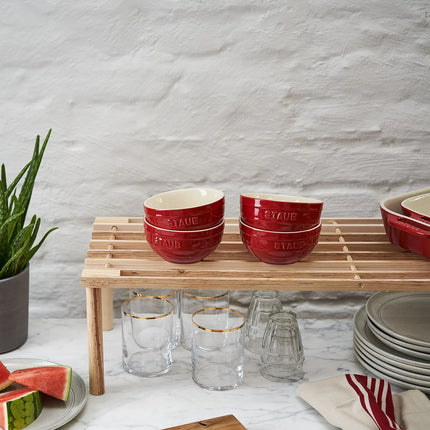 (4) STAUB| Ceramic Bowls Set – Cherry Red - Ø 120 mm