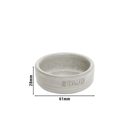 (4) STAUB | Dining Line Ceramic Bowl Set – 4-Piece - White Truffle