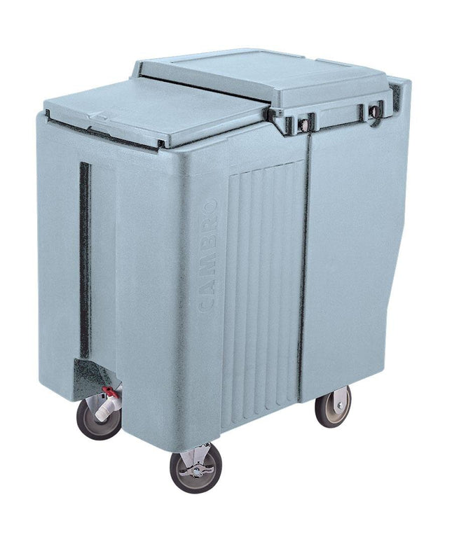 Thùng đá di động nắp trượt màu xanh đá phiến Cambro SlidingLid ICS125T401 57 kg - kiểu cao