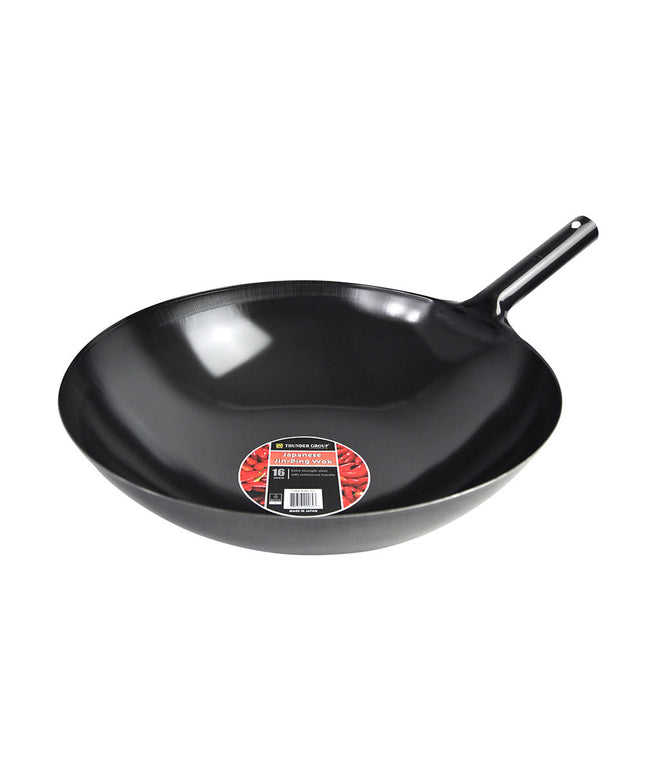 Chảo Wok Jin-Ping Nhật Bản Thép Thunder Group IRJWC302 40.6 cm