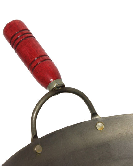 Chảo Wok Thunder Group IRWC006 35.6 cm Gang Tay Cầm Tán Đinh