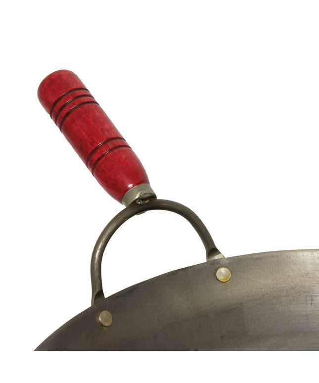 Chảo Wok Thunder Group IRWC006 35.6 cm Gang Tay Cầm Tán Đinh