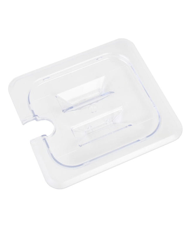 Nắp Khay Đựng Thực Phẩm Có Rãnh Thunder Group PLPA7160CS Cỡ 1/6 - Polycarbonate, Trong Suốt