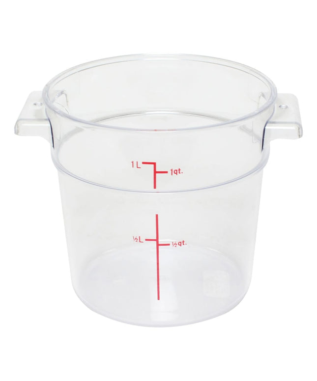 Hộp Đựng Thực Phẩm Tròn Thunder Group PLRFT301PC 0.9 lít - Polycarbonate, Trong Suốt