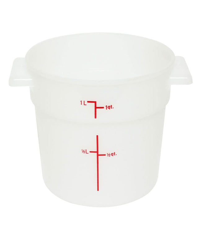 Hộp Đựng Thực Phẩm Tròn Thunder Group PLRFT301PP 0.9 lít - Polypropylene, Trắng