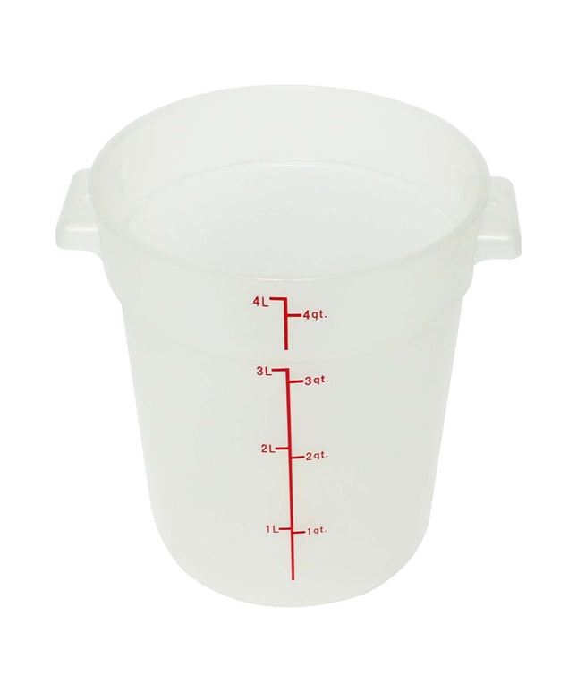 Thunder Group PLRFT304TL Hộp Đựng Thực Phẩm Tròn 3.8 l - Polypropylene, Trong Mờ