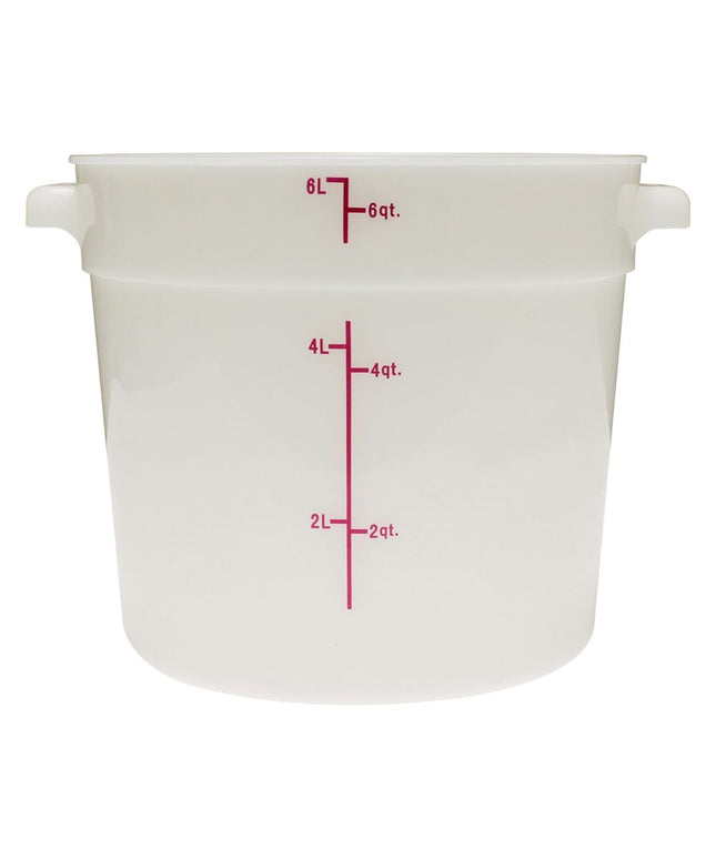 Thunder Group PLRFT306PP Hộp Đựng Thực Phẩm Tròn 5.7 l - Polypropylene, Trắng