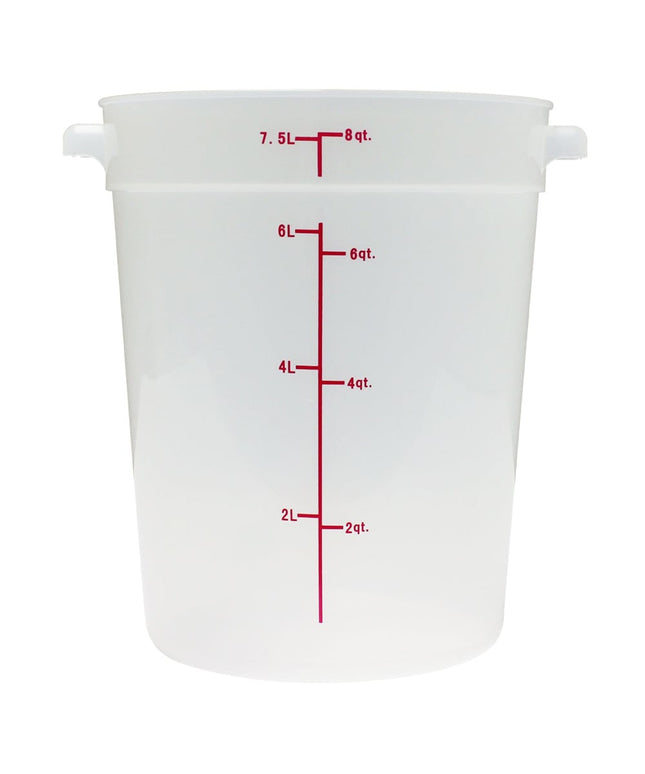 Thunder Group PLRFT308TL Hộp Đựng Thực Phẩm Tròn 7.6 lít - Polypropylene, Trong Mờ