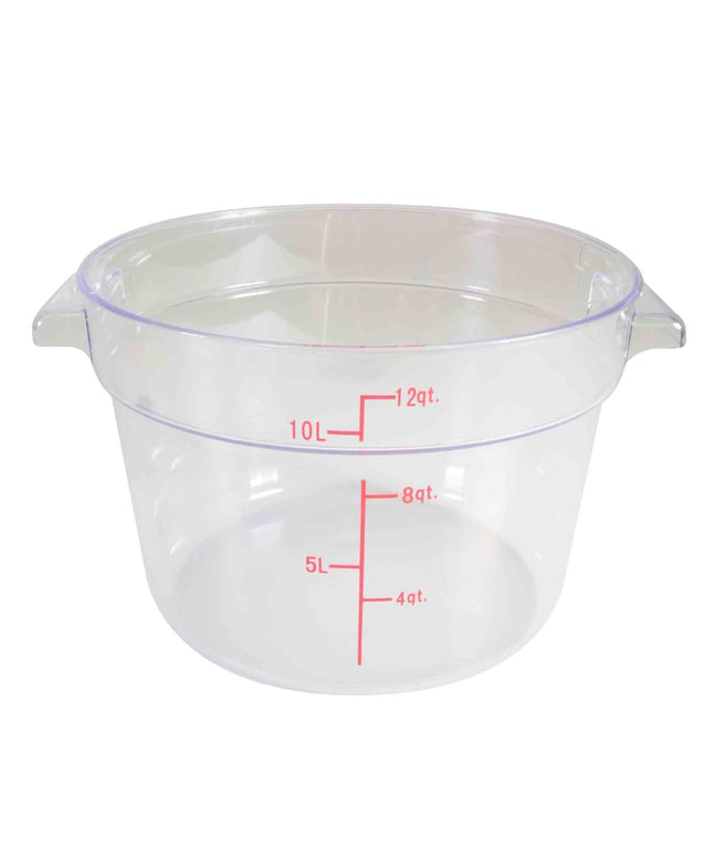 Thunder Group PLRFT312PC Hộp Đựng Thực Phẩm Tròn 11.4 lít - Polycarbonate, Trong Suốt