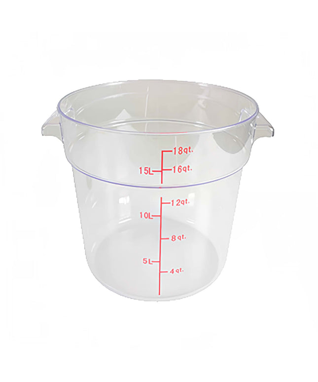 Hộp Đựng Thực Phẩm Tròn Thunder Group PLRFT318PC 17 lít - Polycarbonate, Trong Suốt