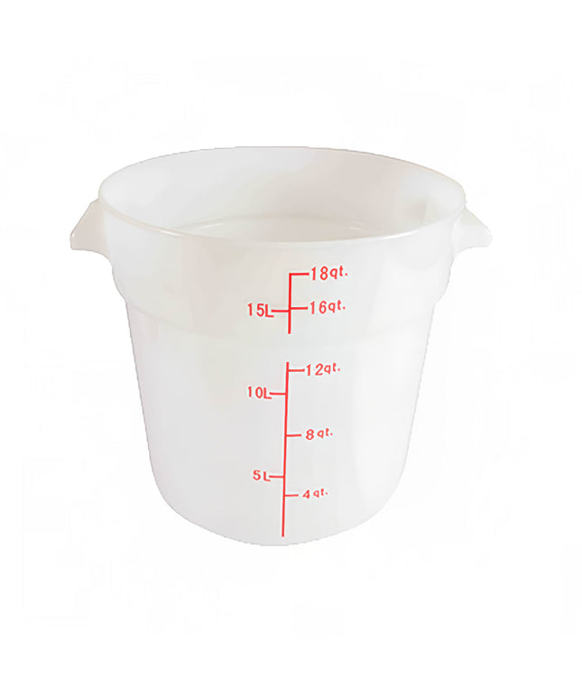 Hộp Đựng Thực Phẩm Tròn Thunder Group PLRFT318PP 17 lít - Polypropylene, Trắng