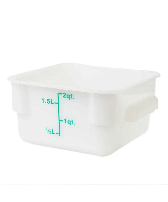 Thunder Group PLSFT002PP Hộp Đựng Thực Phẩm Vuông 1.9 lít - Polypropylene, Trắng